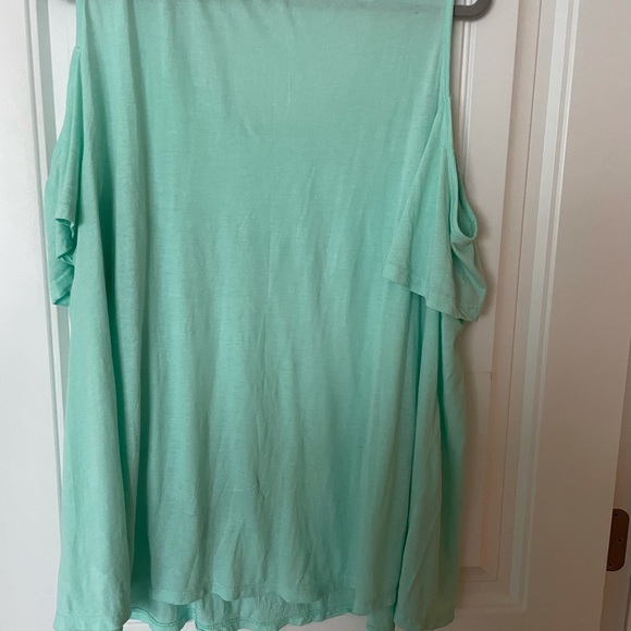 GUC Mint Crown & Ivy Cold Shoulder Top XL - Picture 5 of 6